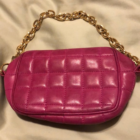 BCBG Pink Small Bag with Gold Chain - Picture 1 of 6